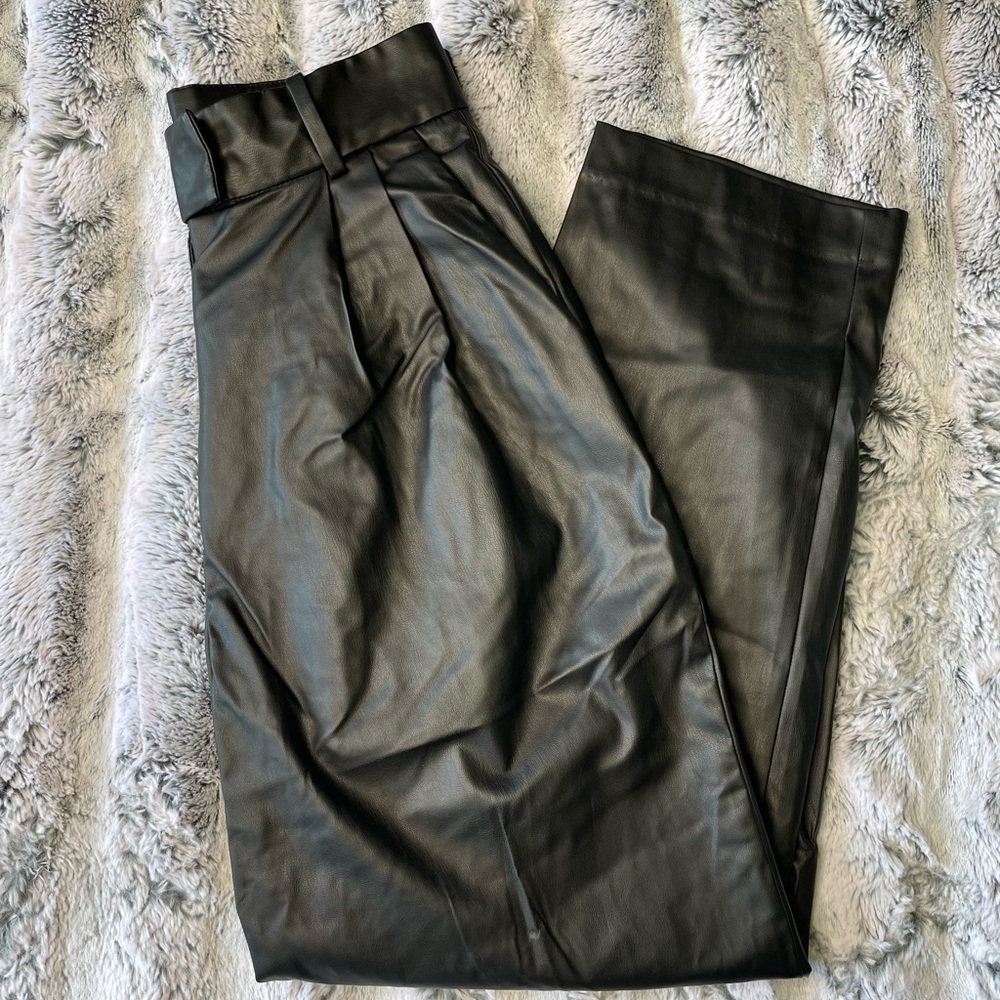 Faux Leather Pants